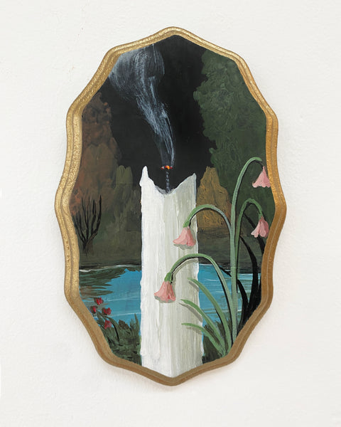 At Rest in the Flowers - painting