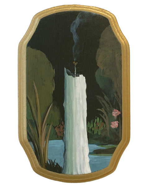 Lights Out In River Land - painting