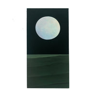Wavy Night Super Moon ~ painting