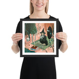 Talking to the Moon - Framed print