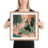 Talking to the Moon - Framed print