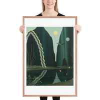 Mountain Moons - Framed poster