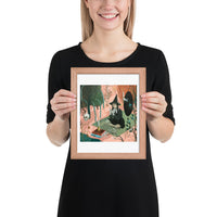 Talking to the Moon - Framed print