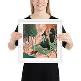 Talking to the Moon - Framed print