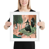 Talking to the Moon - Framed print