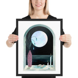 Moon Guest - Framed print