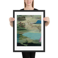 Flat Lake - Framed Print