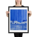 Blue Cave - Framed print