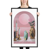 Rose Moon - Framed Print