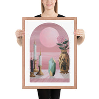 Rose Moon - Framed Print