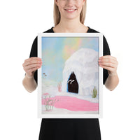 Lady of the Pink Lake - Framed Print