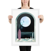 Moon Guest - Framed print