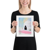 Lady of the Pink Lake - Framed Print