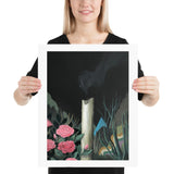 Candle In The Rose Garden - print (unframed)